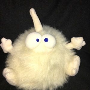 10” 2010 Fisher Price Not So Scary Monster White Plush